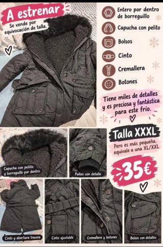 Chaqueta de mujer negra con borreguillo
