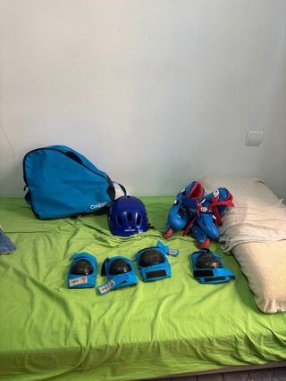 Pack Patines Oxelo con Protecciones y Casco