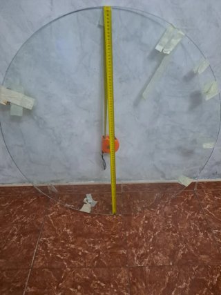 Cristal Redondo para Mesa 90cm