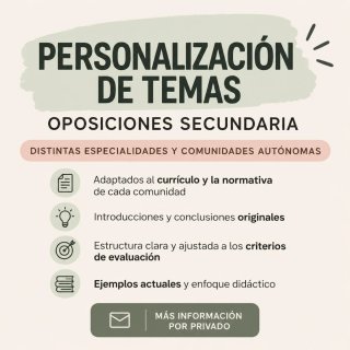 Temas secundaria oposiciones