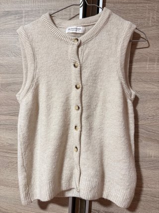 Chaleco Stradivarius Beige Talla S