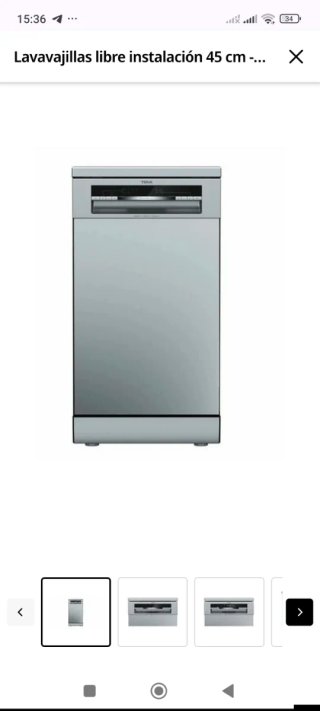 Lavavajillas Teka DFS 44750 SS Inox