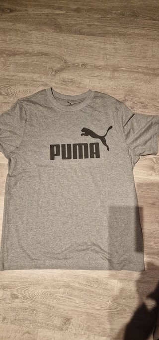 Camiseta Puma Gris Manga Corta