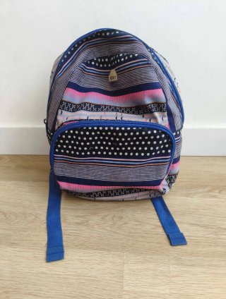 Mochila Pequeña Roxy Estampada Étnica Azul Rosa