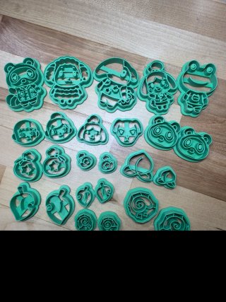 Pack 24 Cortadores Arcilla Animal Crossing
