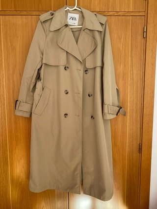 Trench Gabardina Beige ZARA Talla M