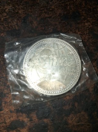 Moneda 12 Euro Cristóbal Colón 1506-2006.plata 925