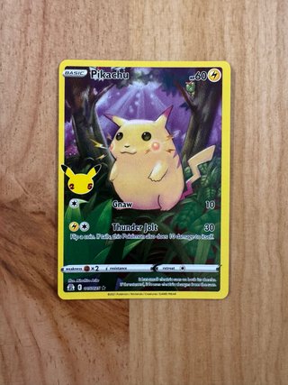 Carta Pokémon Pikachu Celebraciones