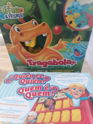 Juegos de mesa Tragabolas y Quién es Quién