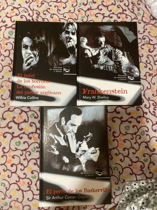 Pack 3 libros de novela de suspense y terror