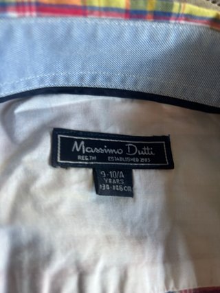 2 Camisas Massimo Dutti talla 9 10