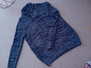 Jersey de punto azul