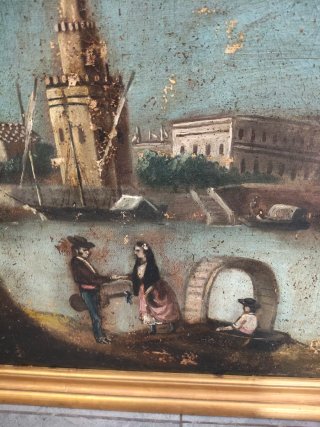 Cuadro antiguo finales del siglo XIX