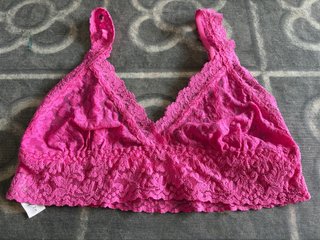 Top de encaje Hanky Panky rosa
