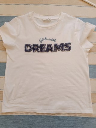 Camiseta Blanca Niña Girls with Dreams