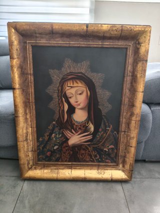 Cuadro Virgen Peruana antiguo