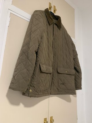 Abrigo acolchado verde XL