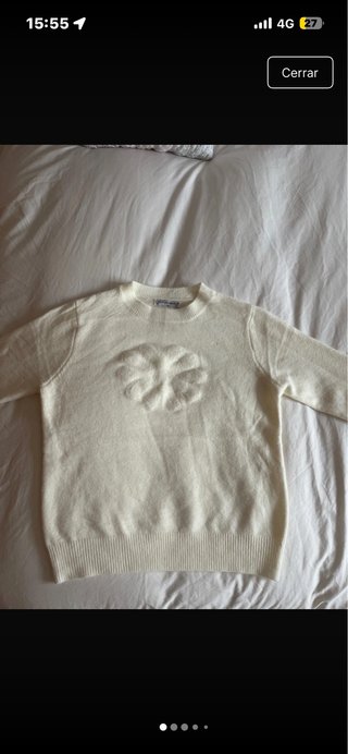 Jersey de lana blanco