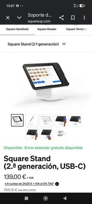 Square Stand (2.ª generación, USB-C)