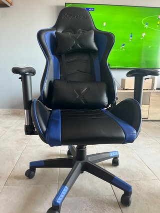 Silla Gamer X-Rocker Azul y Negro