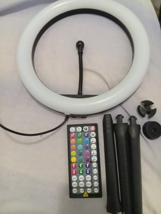 Aro de luz LED con mando a distancia