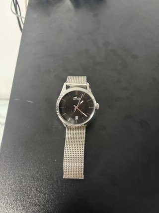 Reloj Lotus Hombre Esfera Negra y Malla