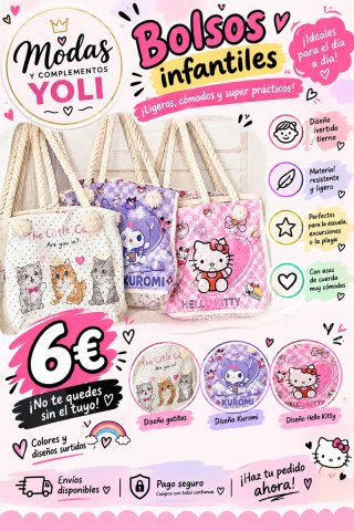 ✨PRODUCTO NUEVO✨Bolso Infantil con Estampados