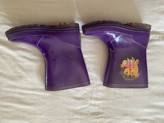 Botas de agua moradas