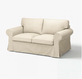Sofá de dos plazas beige