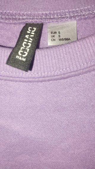 Sudadera H&M Morada Talla S