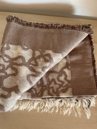 Pañuelo Tous Algodón Beige/Marrón Piedra (200x100)