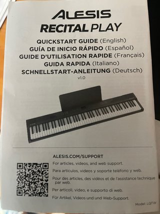 Piano Eléctrico Alesis butaca y soporte