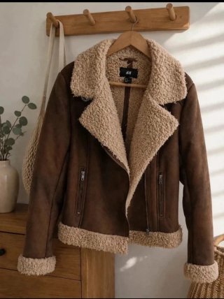 Chaqueta aviador H&M marrón talla 40