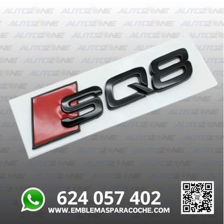 Emblema SQ8 negro para maletero de Audi