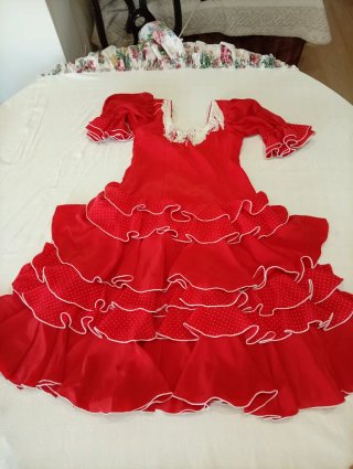 510 Vestido de Flamenca para Niña 8-10 años