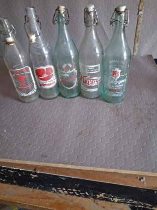 Lote de 5 Botellas de Gaseosa Antiguas