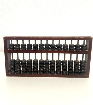 Ábaco Chino Antiguo de Madera