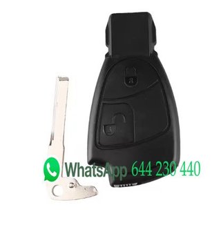 Carcasa llave 2 botones Mercedes