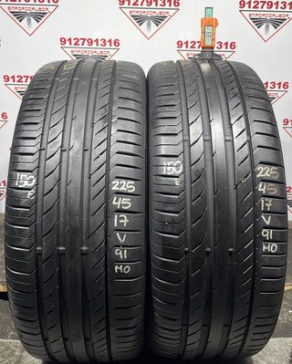 225 45 17 V CONTINENTAL RUEDA SEMINUEVA OPORTUNIDA