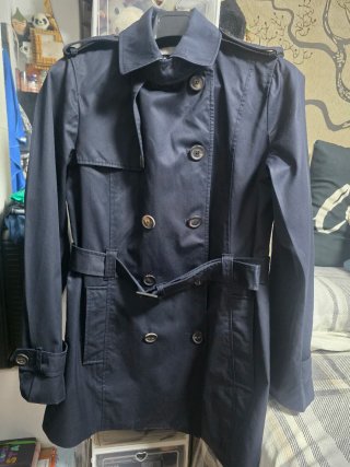 Gabardina Massimo Dutti Azul