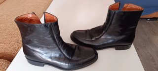 Botines de Piel Negros Talla 41, como nuevos