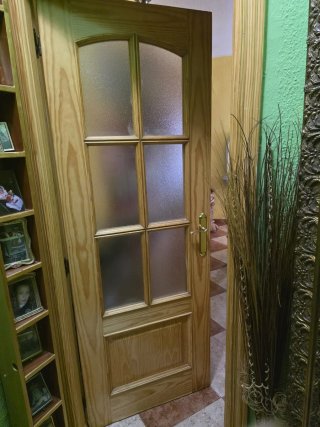 4 Puertas de Madera con Cristal