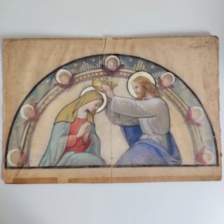 Dipinto antico religioso - Incoronazione