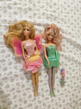 Lotto 2 Bambole Barbie Fairytopia Mattel