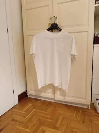 T-shirt Uomo Bianca in Cotone XXL
