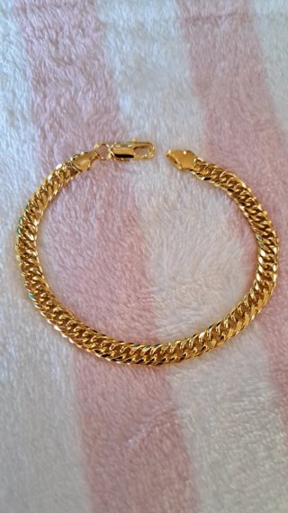 Pulsera cubana Oro 18k Chapada
