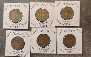 Lotto Monete Commemorative da 2 Euro