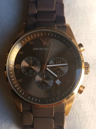 Orologio Emporio Armani Marrone e Oro