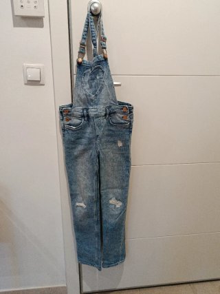 Peto vaquero azul. Talla 9-10 años