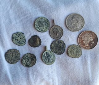 Lote de 11 Monedas Antiguas